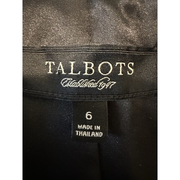 Talbots Wool Blend Blazer Women’s Size 6 Royal Blue One Button Lined Career - Picture 3 of 7